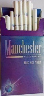 Сигареты с капсулой, " Manchester Blue mist fusion" (Манчестер) Цена за блок (10 пачек) 0