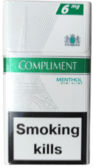 Сигареты "Compliment" menthol (Комплимент ментоловый). (duty free.) Цена за блок (10 пачек)