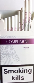 Сигареты "Compliment" violet (Комплимент виолет слим). (duty free.) Цена за блок (10 пачек) 0