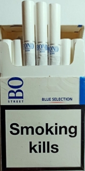 Сигареты BOND blue selection «silver» (Бонд голубая селекция «Серебряный») (duty free). Цена за блок (10 пачек) 0