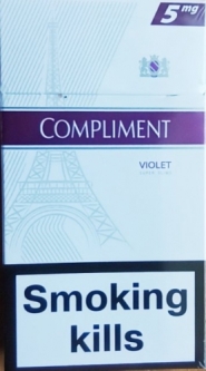 Сигареты "Compliment" violet (Комплимент виолет слим). (duty free.) Цена за блок (10 пачек)
