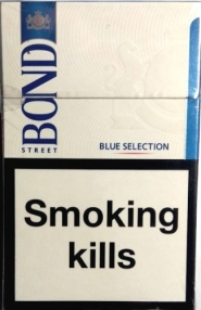 Сигареты BOND blue selection «silver» (Бонд голубая селекция «Серебряный») (duty free). Цена за блок (10 пачек)