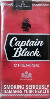 Міні сигари "Capitan black cherise". Duty free (Капітан Блек Вишня) (Целофан). Ціна за блок (10 пачок)