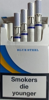 Сигареты "TT blue steel" ("ТТ синие") duty free. Цена за блок (10 пачек) 0