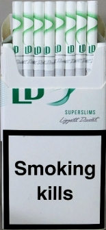"LD menthol" Super Slims. (ЛД ментол Супер Слимс). Duty Free 0