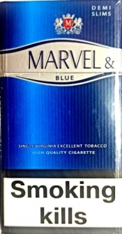 Сигареты "Marvel" demi slims Blue (Марвел деми синий) Цена за блок (10 пачек)
