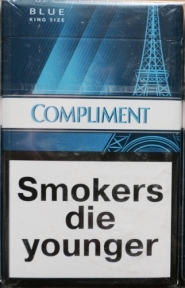  Сигареты "Compliment" Blue (duty free) (Комплимент синий). Цена за блок (10 пачек)