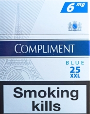 25 ШТ. Сигареты "Compliment" 25 XXL. Blue ( Dutty Free ) (Комплимент синий). Цена за блок (8 пачек) 0