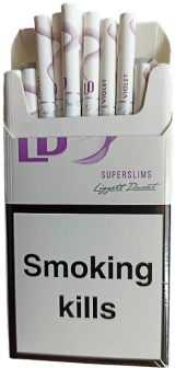 Сигареты "LD violet" Super Slims. (ЛД виолет Супер Слимс) (Duty Free). Цена за блок (10 пачек) 0
