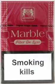 Сигареты "Marble" Red целлофан (Марбле красный)(duty free) Цена за блок (10 пачек)