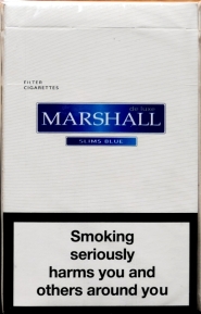 Сигареты "Marshall" Slims Blue (Маршал Слимс. Синий). Цена за блок (10 пачек) 0