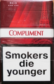 Сигареты "Compliment" Red (duty free) (Комплимент красный). Цена за блок (10 пачек) 0