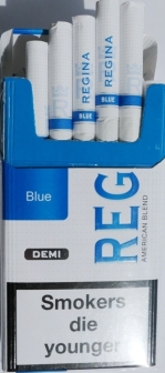 Сигареты "Regina" Blue Demi (Регина синяя Деми) Цена за блок (10 пачек) 0