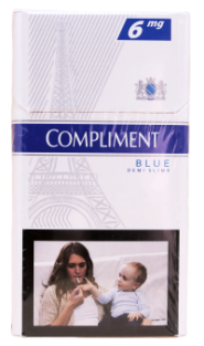 20 ШТ (Круглая пачка с картинкой) "Compliment" Demi Slims 6. (Комплимент деми 6 ).