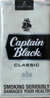 Міні сигари "Captain black classic". Duty free (Капітан Блек класик) (Целофан). Ціна за блок (10 пачок)