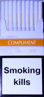 "Compliment AMBER" super slims 1 (Комплимент Янтарь супер слимс единичка). (duty free.) 0