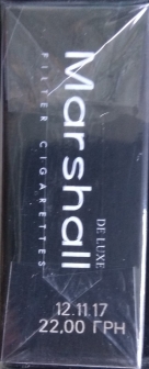  Сигареты "Marshall" Power Deluxe. Black (МРЦ - 22 грн.) (Маршал черный). Цена за блок (10 пачек) 0