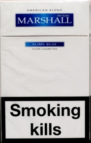 Сигареты "Marshall" Slims Blue (Маршал Слимс. Синий). Цена за блок (10 пачек)