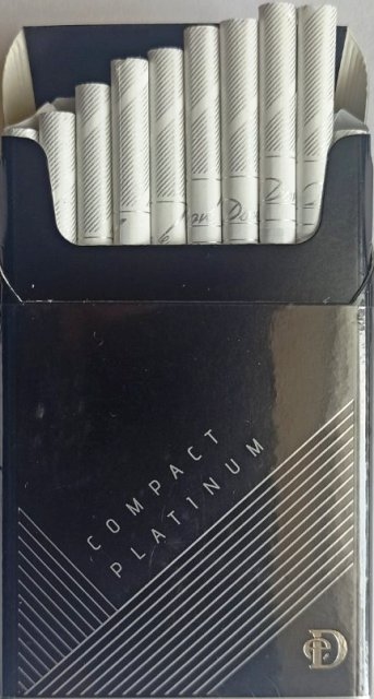 Цигарки "Dove" compact platinum (Давши платинум) (Duty Free). Ціна за блок (10 пачок) 0