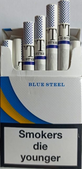 Сигареты "TT blue steel" ("ТТ синие") duty free. Цена за блок (10 пачек) 0