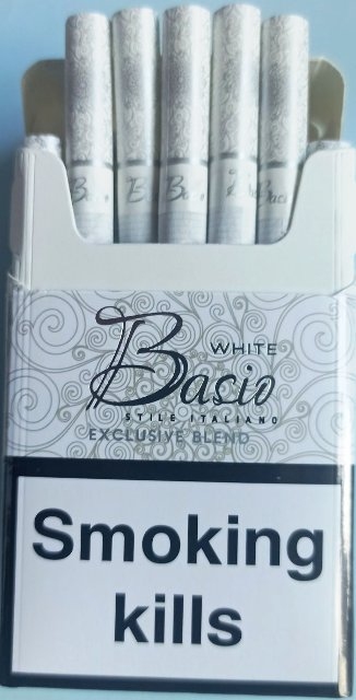 ORIGINAL! Цигарки "Bacio white" Картон ("Басіо білий") duty free. Ціна за блок (10 пачок) 0