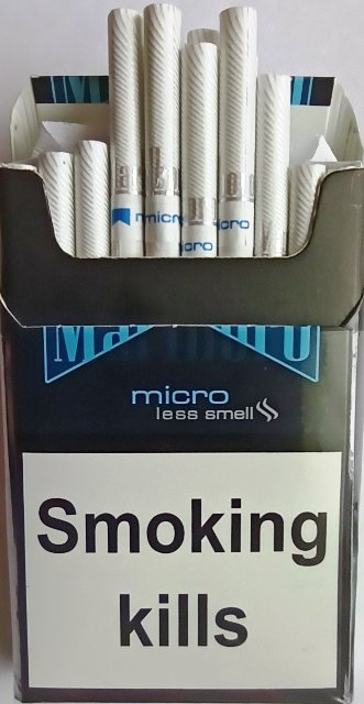 "Marlboro black micro less smell " ("Мальборо черный микро") (Duty Free) 0