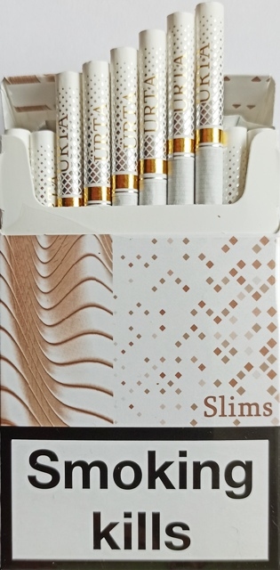 Цигарки URTA slims White (Юрта слімс білі) (duty free) Ціна за блок (10 пачок) 0