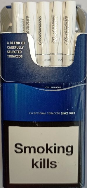 ORIGINAL. Сигарети "Rothmans demi blue" (Ротманс Демі синій). (duty free.) Ціна за блок (10 пачок) 0