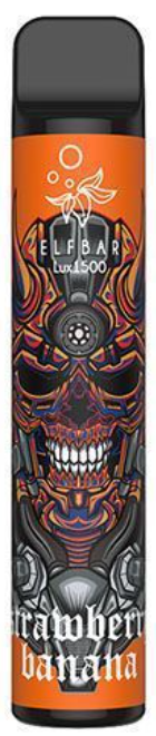 Одноразова pod система Elf Bar Lux 1500 Strawberry Banana 50 мг 850 маг 0