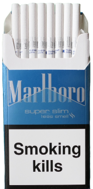 "Marlboro blue super slim less smell " (Мальборо супер слимс) 0
