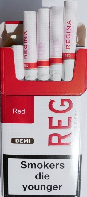 Цигарки "Regina" Red Demi (Регіна червона Демі) Ціна за блок (10 пачок) 0