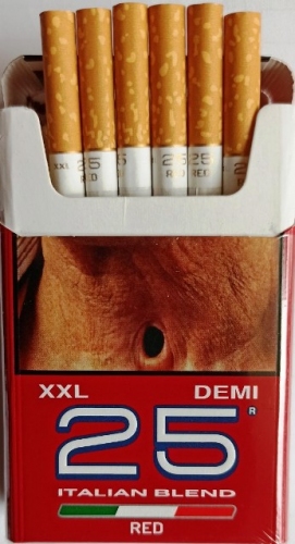 25 шт (Демі). Сигарети" 25 XXL " Red (25 два ікси Ель.) Ціна за блок (8 пачок)