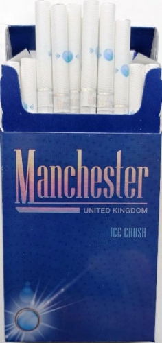 Сигареты с капсулой, с холодком "Manchester ice crush" Цена за блок (10 пачек)