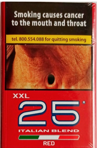 25 шт (товсті). Сигарети" 25 XXL " Red (25 два ікси Ель.) Ціна за блок (8 пачок)