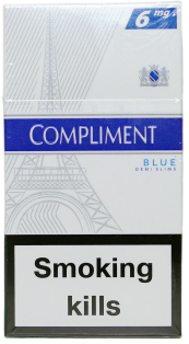 20 ШТ (Квадратна пачка) Цигарки "Compliment" Demi Slims 6. (Комплімент демі 6).