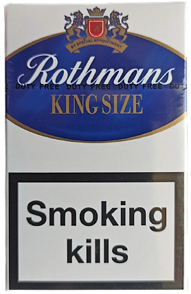 Цигарки "Rothmans King Size" Blue (Ротманс Кінг Сайз синій). (Duty Free) Ціна за блок (10 пачок)