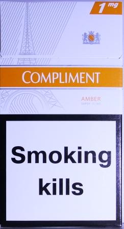 "Коmpliment AMBER" super slims 1 (Комплімент Бурштин супер слімс одиниця). (duty free.)