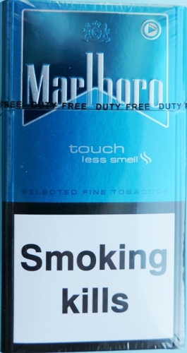  Сигареты "Marlboro touch blue less smell " ("Мальборо синий деми") (Duty Free) Цена за блок (10 пачек)