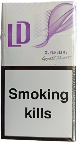 Цигарки "LD violet" Super Slims. (ЛД віолет Супер Слімс) (Duty Free). Ціна за блок (10 пачок)