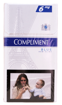 20 ШТ (Кругла пачка з картинкою) "Compliment" Demi Slims 6. (Комплімент демі 6).