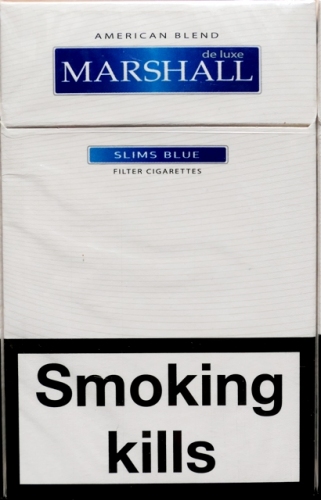 Сигарети "Marshal" Slims Blue (Маршал Слімс. Синій). Ціна за блок (10 пачок)